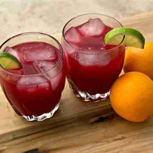 blood orange margaritas