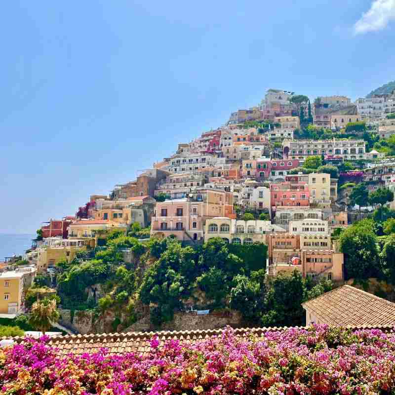 Summer in Positano on the Amalfi Coast in Italy
